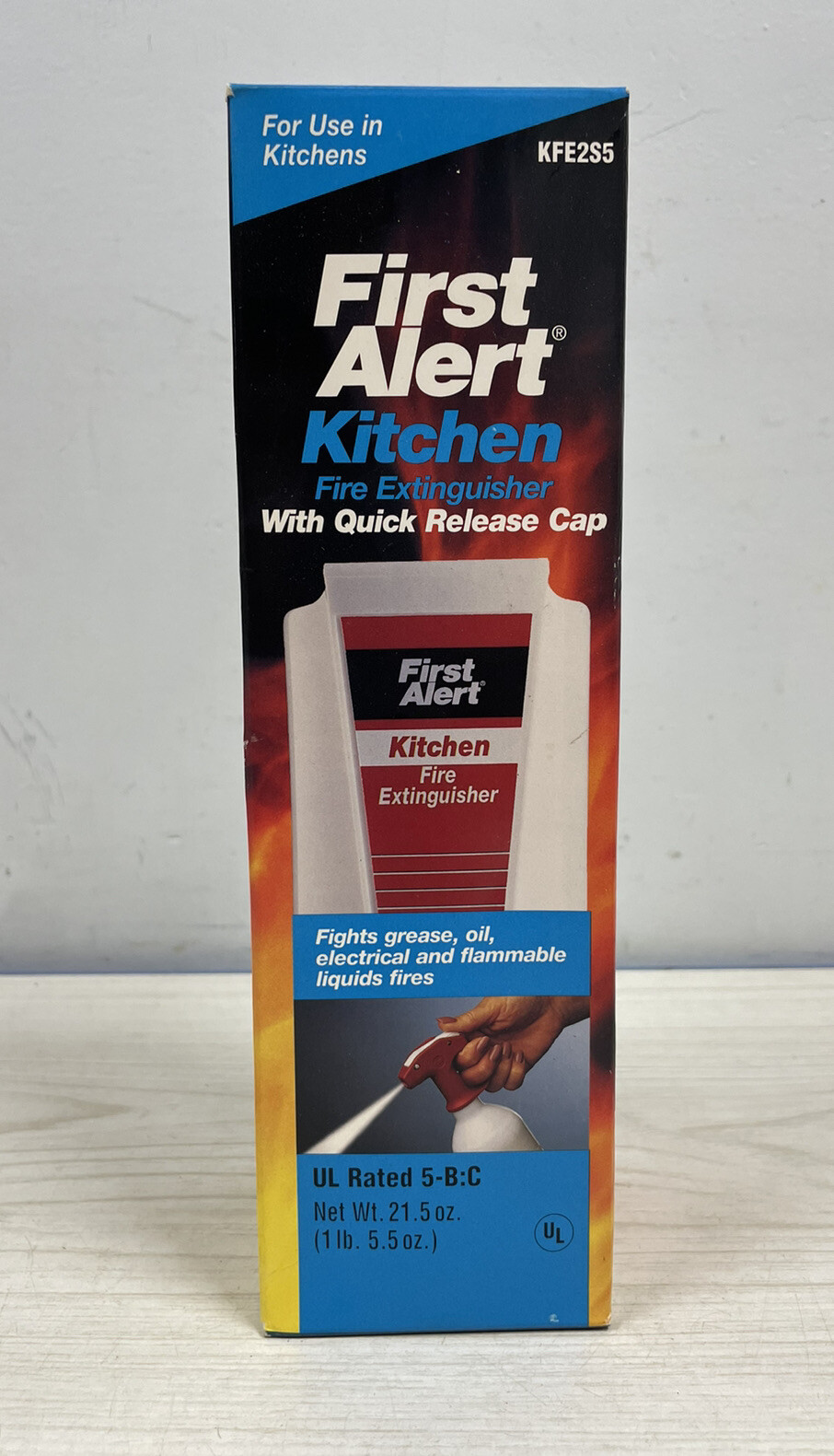 First Alert Kitchen Fire Extinguisher Liquids Grease Electrical Equipment KFE2S5