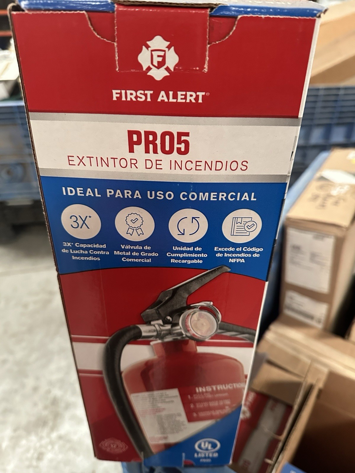 First Alert PRO5 10lb Fire Extinguisher UL Rated 3A 40B C Heavy Duty