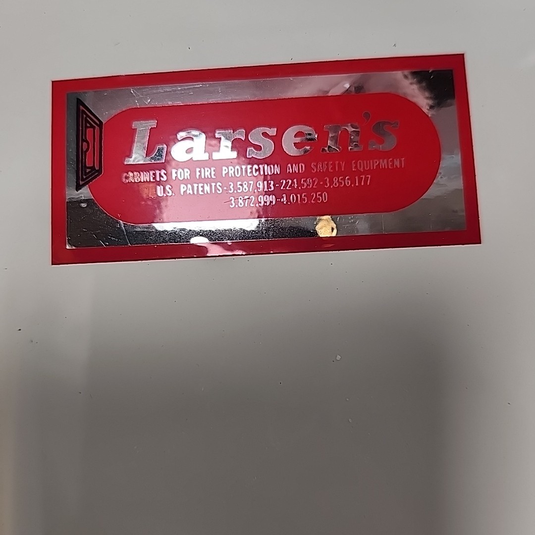 Larsens Manufacturing Fire Extinguisher Semi Recessed Fire Rated Cabinet