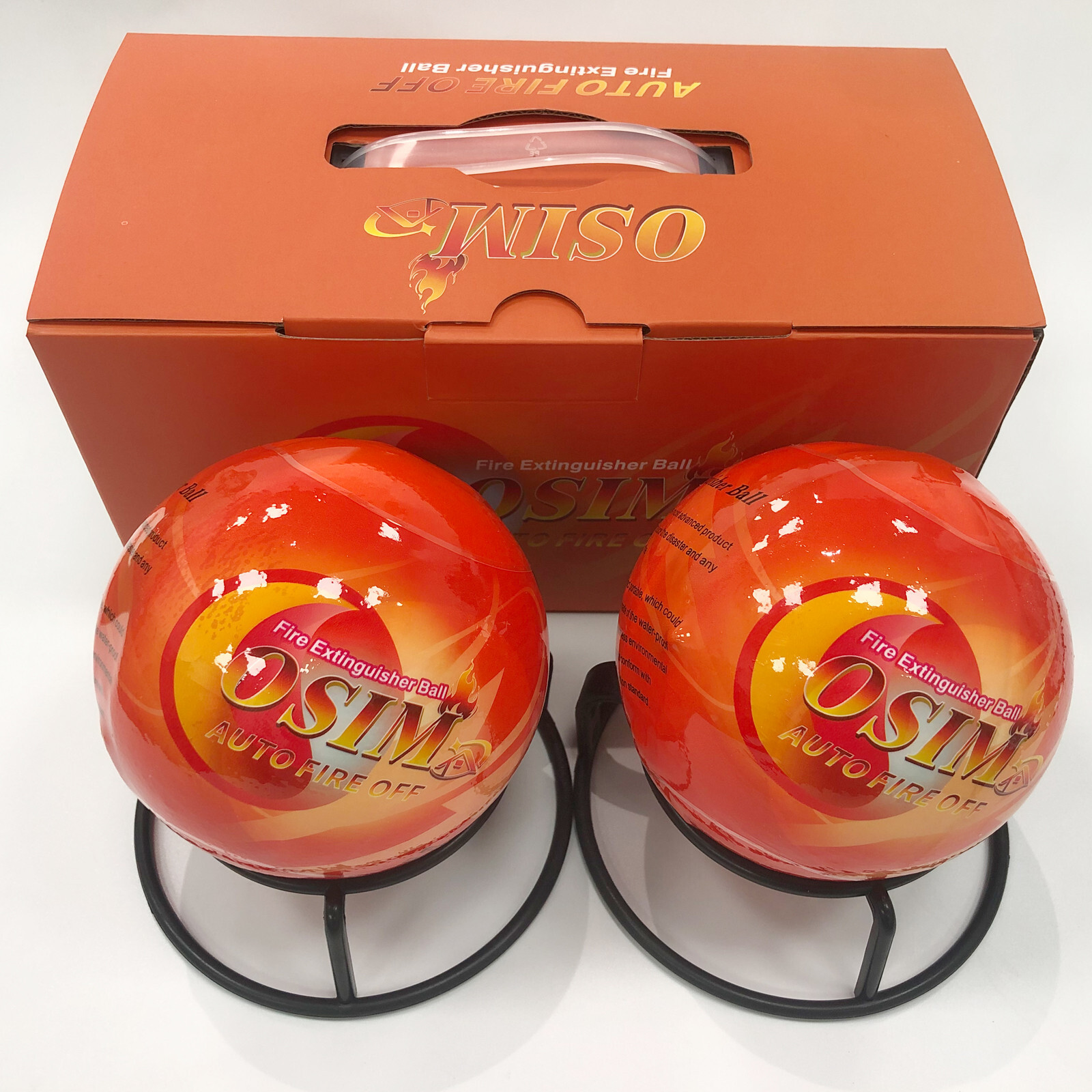 8 PACK Automatic Portable Fire Ball Extinguisher with Mounting Bracket US Stock