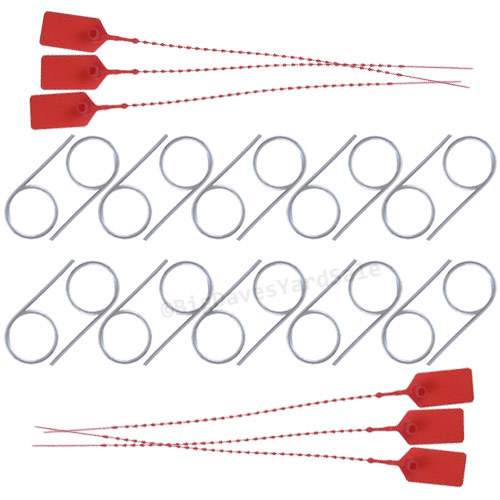 20 – Fire Extinguisher LOCK PINS and 22 – TAMPER SEALS (Red)