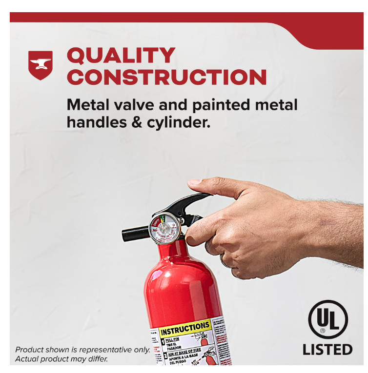 (2 pack) Kidde Fire Extinguisher for Vehicles, Single-Use, Dry Chemical, 5BC, St