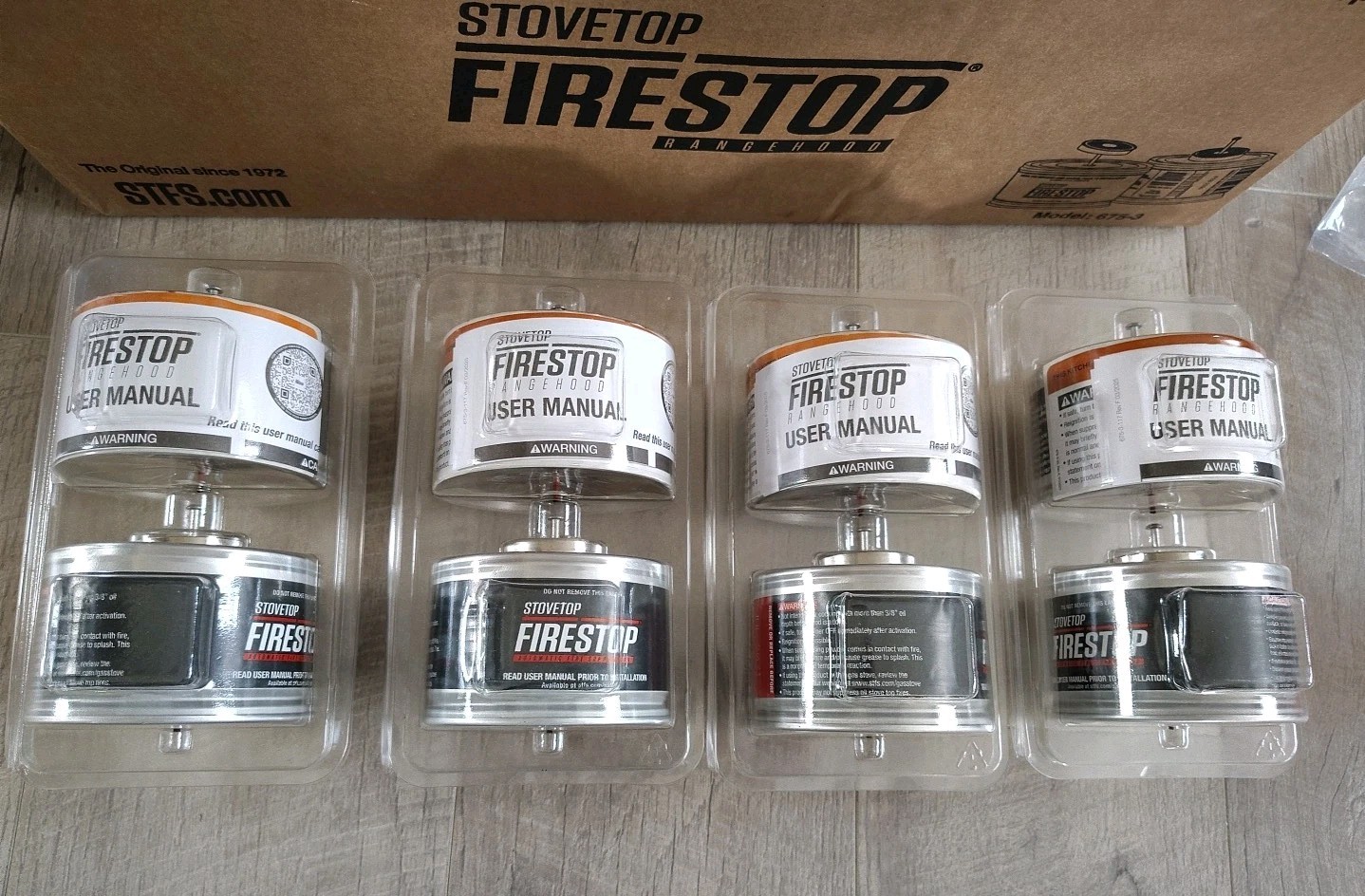 Stovetop Firestop Vent Hood RangeHood Fire Suppressors 675-3 EXP 7/2031 (4 Packs