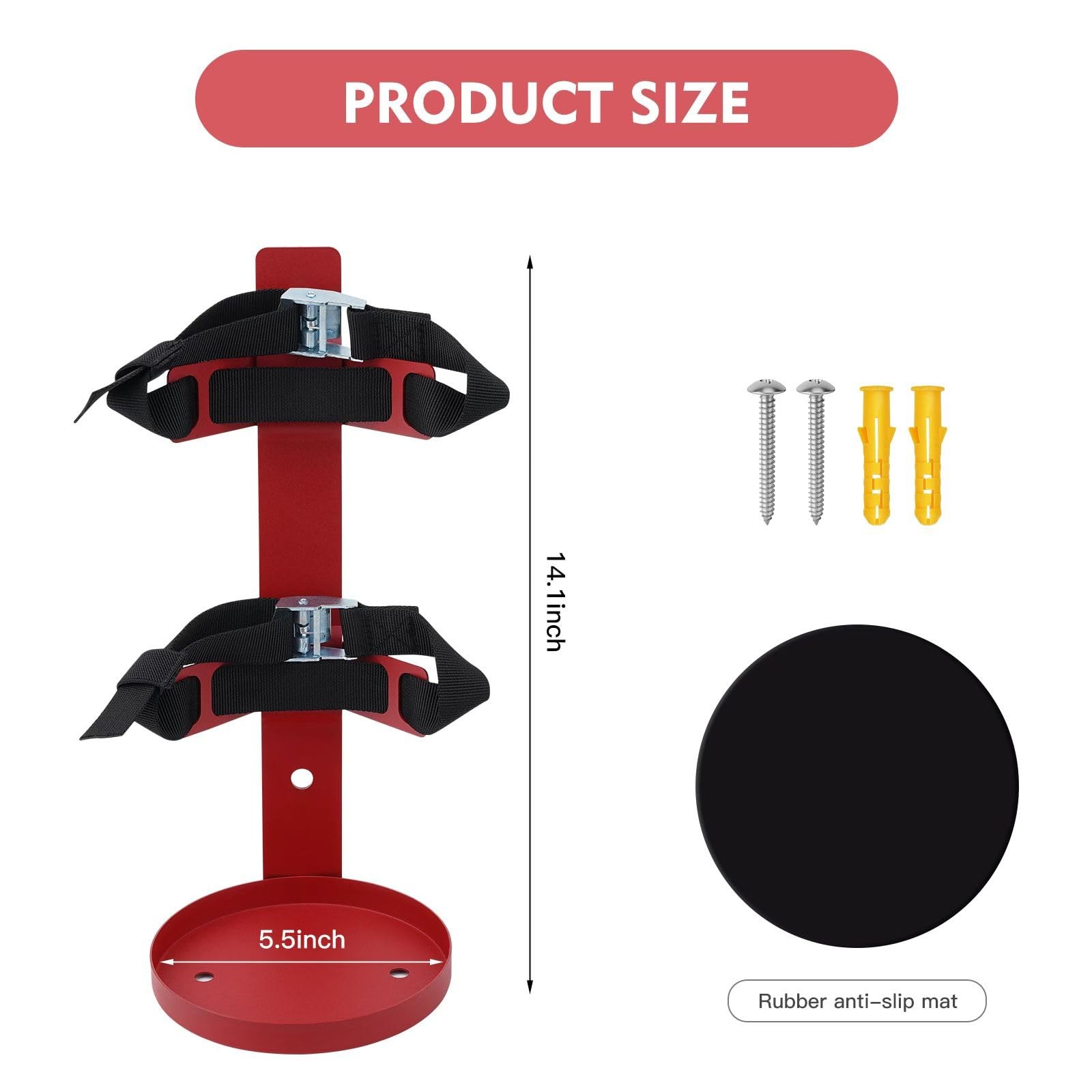 Fire Extinguisher Metal Bracket Heavy Duty Compatible With Pound Capacity