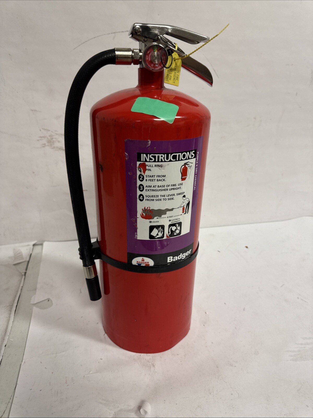 BADGER B20P-HF Fire Extinguisher,Steel,Red