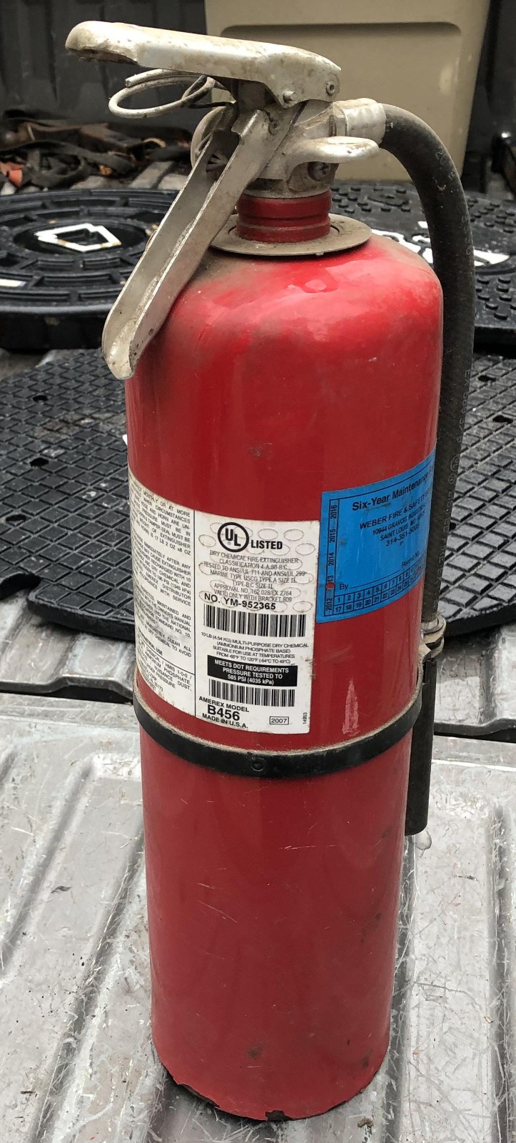 Dry Chemical 10lb Fire Extinguisher Amerex B456