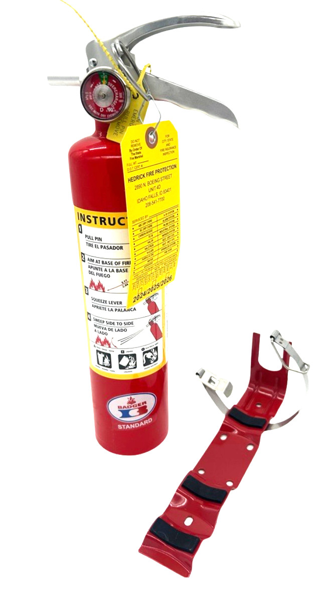 2.5LB – ABC Dry Chemical Fire Extinguisher DOT Vehicle Marine Bracket w Cert Tag