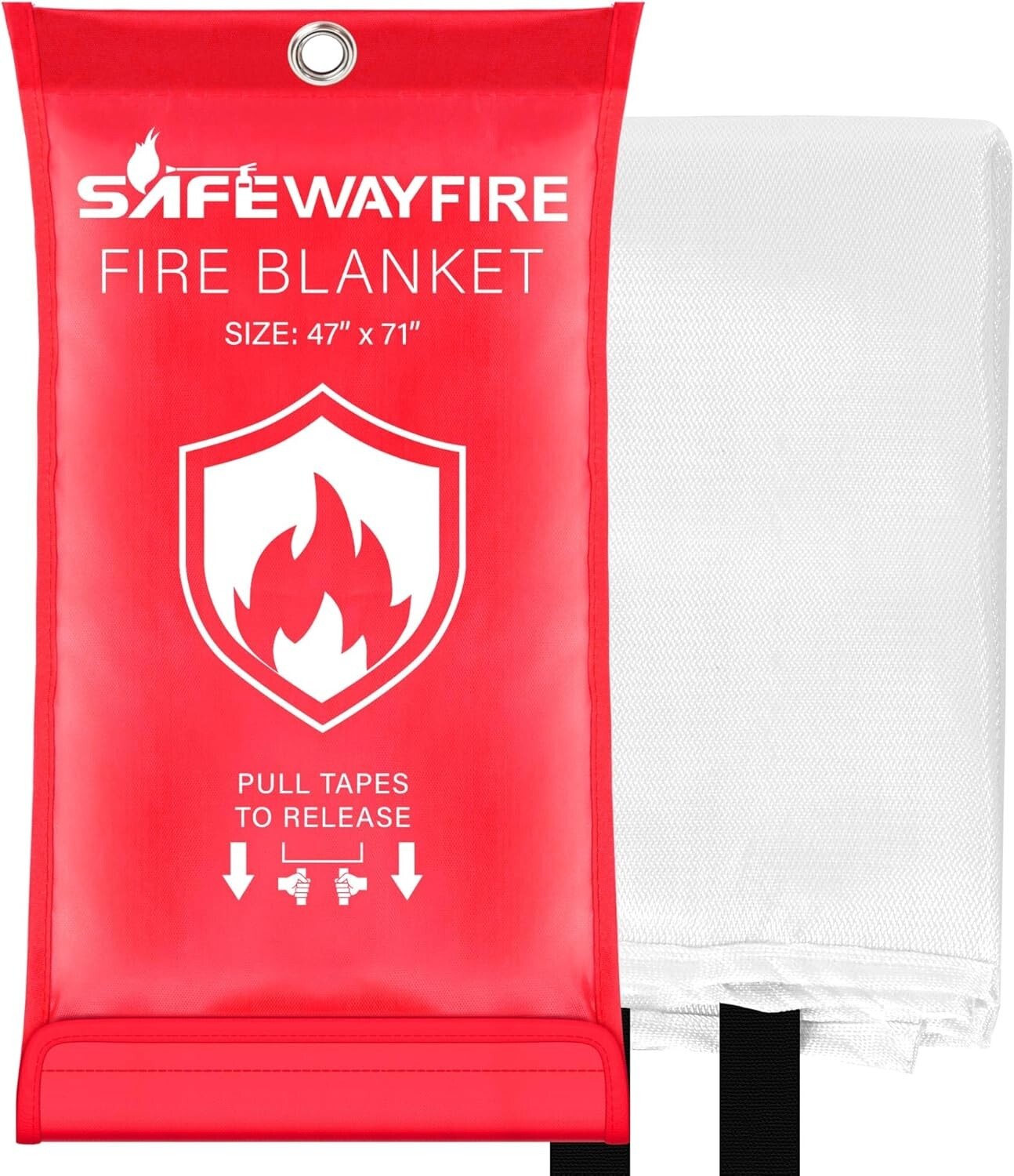 Safewayfire Emergency Fire Suppression Fiberglass Blanket – 1 Pack “39.4”x”39.4″