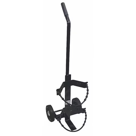 Zoro Select 859 Fire Extinguisher Wheeled Cart, 30 Lb, Black, 859