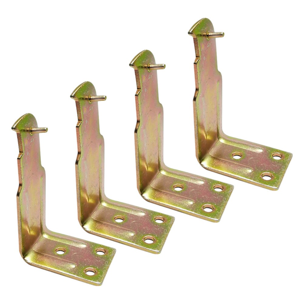 4Pcs Reusable Fire Extinguisher Wall Mount Zinc Alloy Gold Holder Bracket