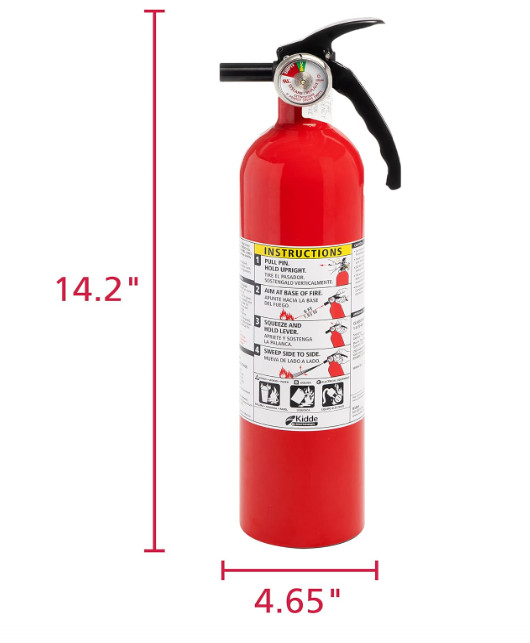 Kidde 2-Pack Fire Extinguisher 1-A:10-B:C Dry Chemical Red with Mounting Bracket