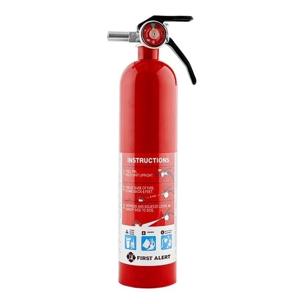 2x First Alert Home1 1-A:10-B:C Rechargeable Home Fire Extinguisher 2.5lbs Each