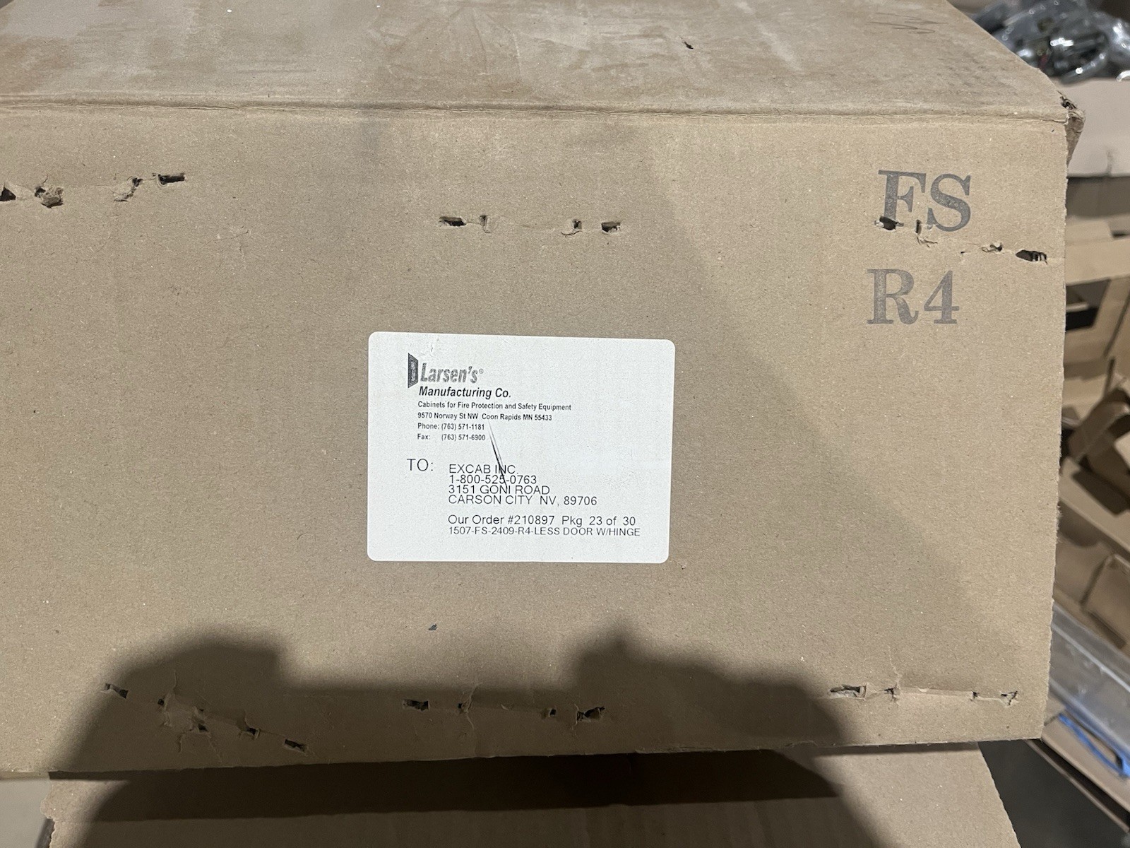 Larsen FS2409-1 Fire Rated Fire Extinguisher Cabinet