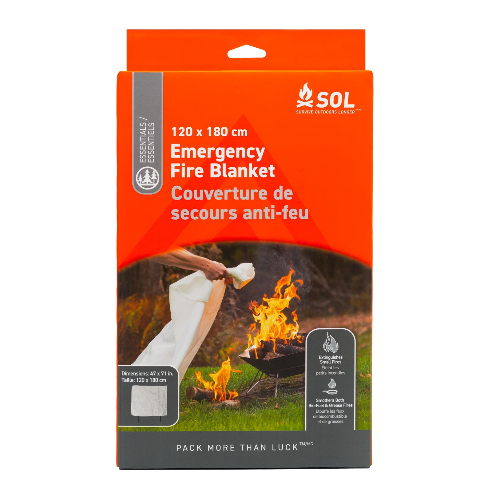 Survive Outdoors Longer Fire Safe Fire Blanket