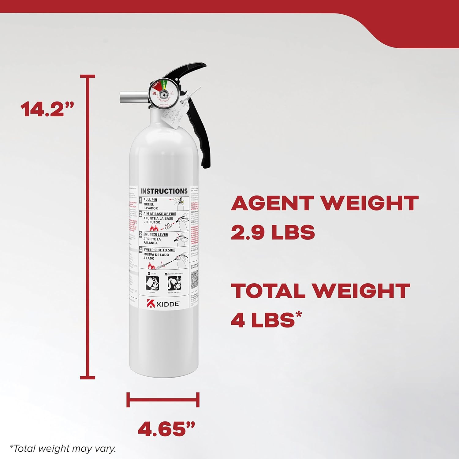 Kidde Auto 10 Fire Extinguisher for Cars and Trucks, 10-B:C, M10G | Motor Vehicl