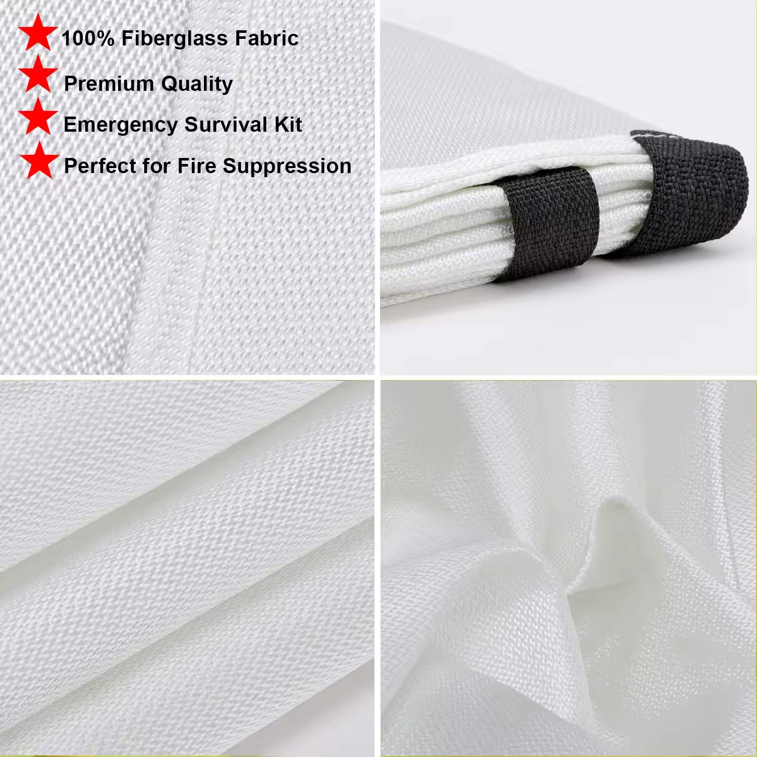 Fire Blanket Kitchen Emergency Suppression Blanket fire retardant blanket 1mx1m