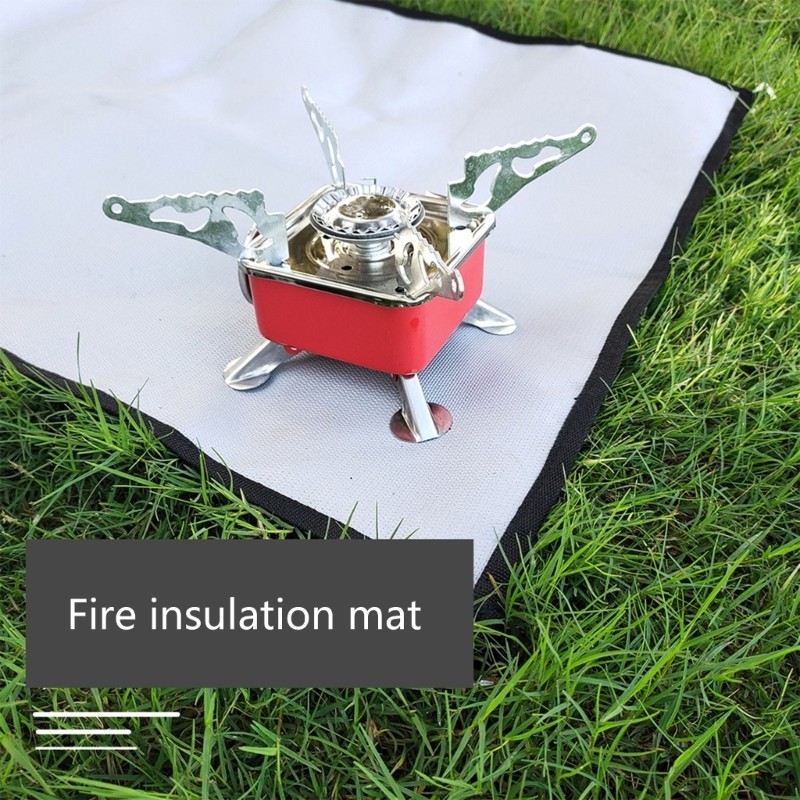 Oilproof Fireplaces Protective Mats Fireproofs Camping Heavy Type Grills Mats