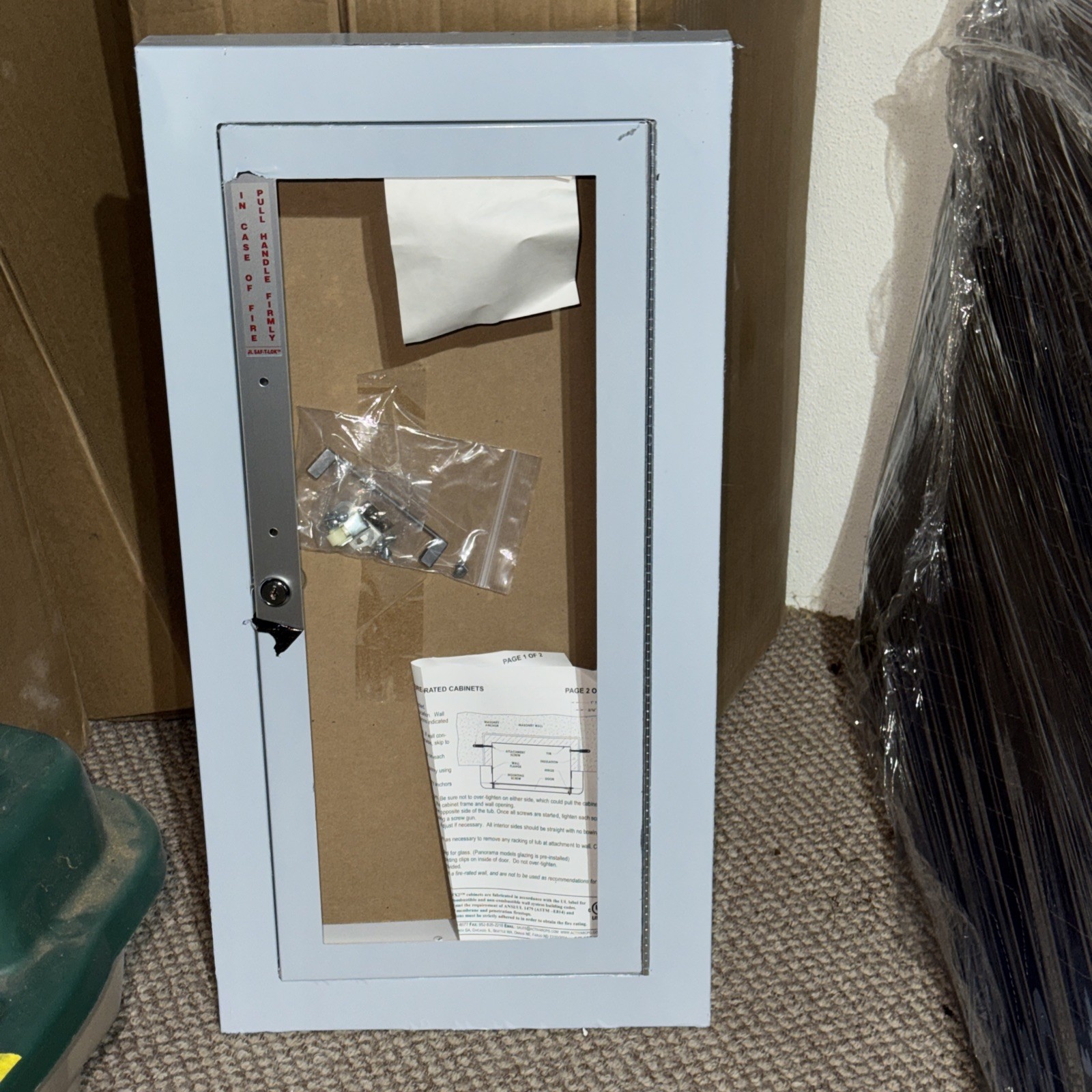 JL Industries Fire Extinguisher Cabinet C1026G13WSFX2 ACADEMY 1000 AMBASSADOR