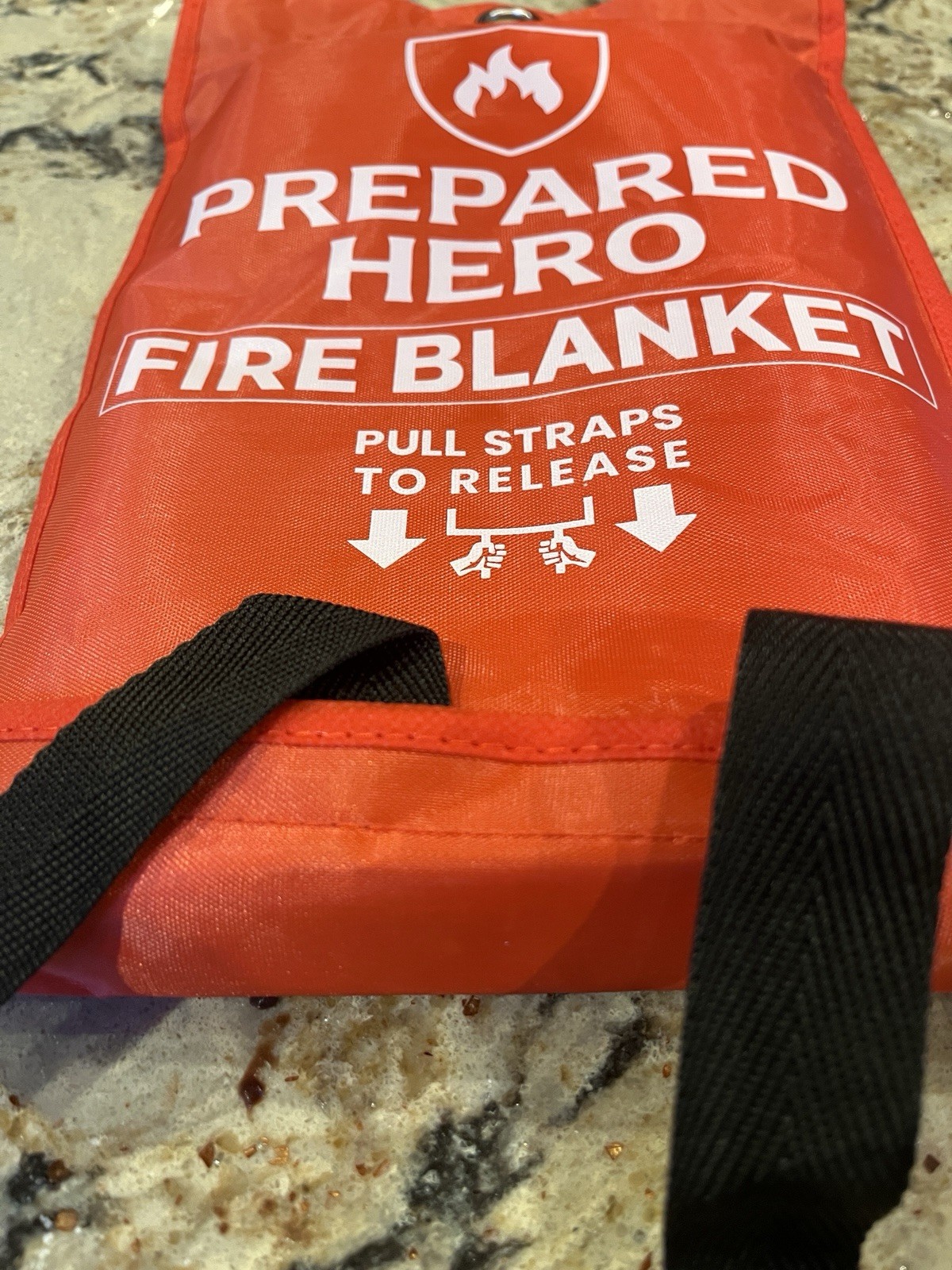 Prepared Hero Fire Blanket 39″×39″ Fiberglass Home Emergency Safety Blanket NEW