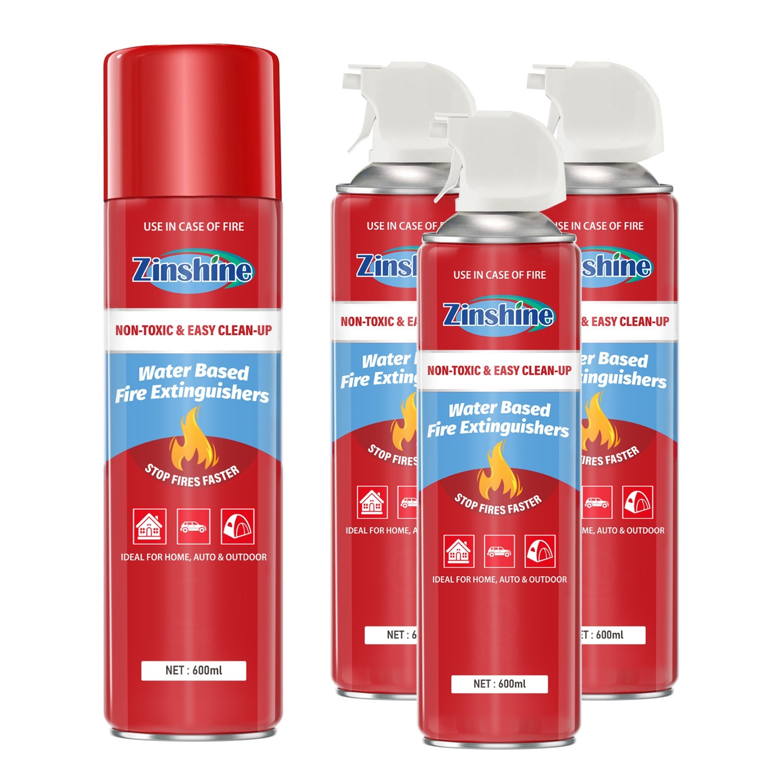 Mini Fire Extinguisher Spray 3 Pack Fast Emergency Fire Protection