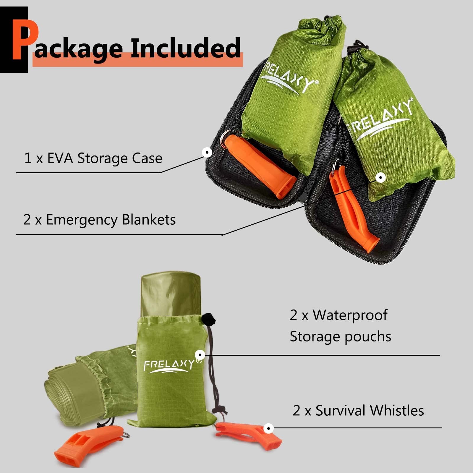 Emergency Blanket 2-Pack/4-Pack, Extra-Thick Extra-Large Space Blankets with …