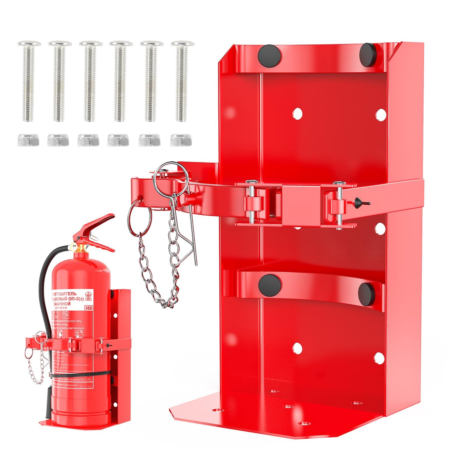 1 PCS Heavy Duty Fire Extinguisher Mount Bracket Fits 10lb Dry 5lb Co2