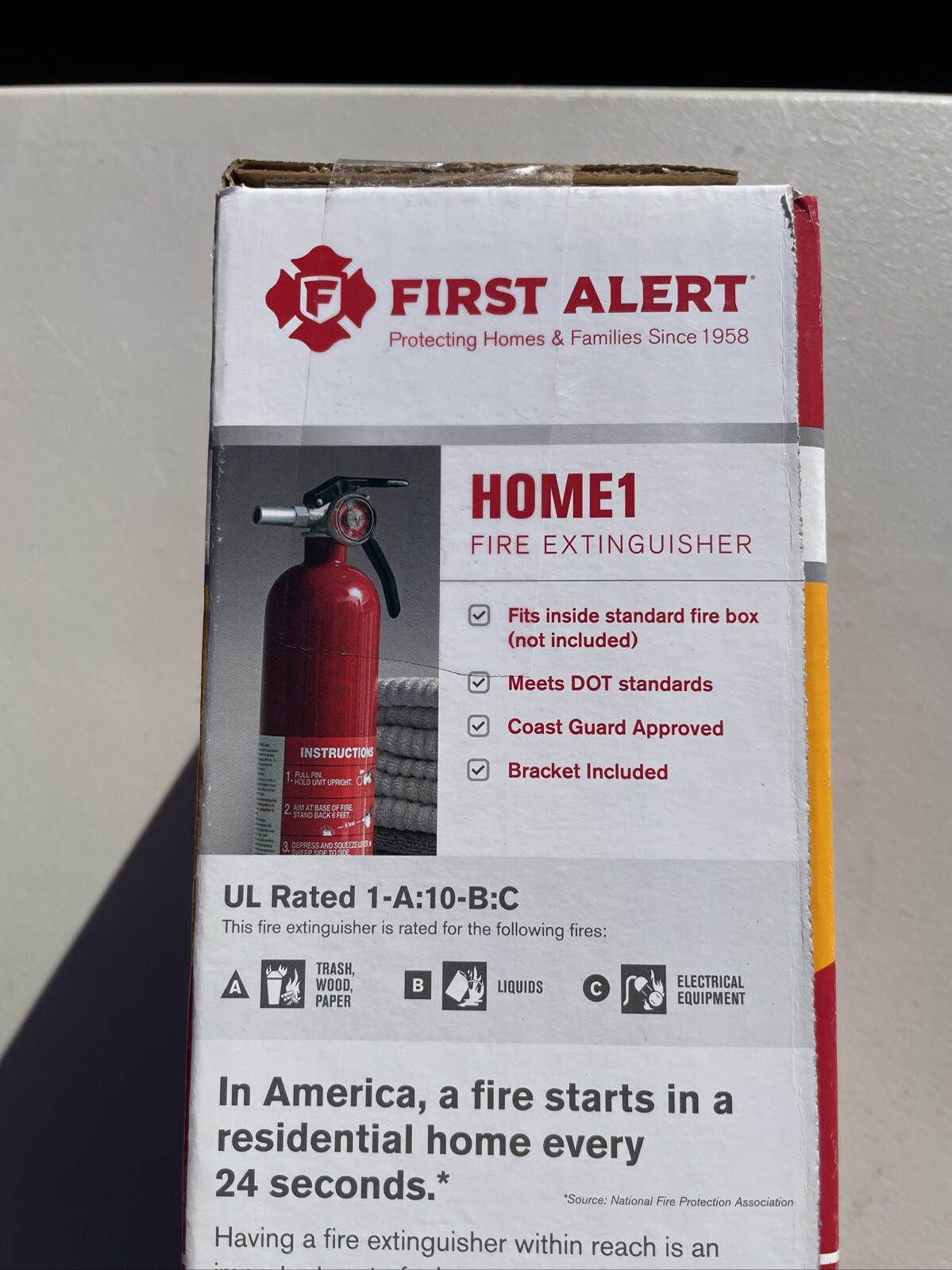 First Alert Home1 Fire Extinguishers 2 Pack – Commercial Quality. Refillable