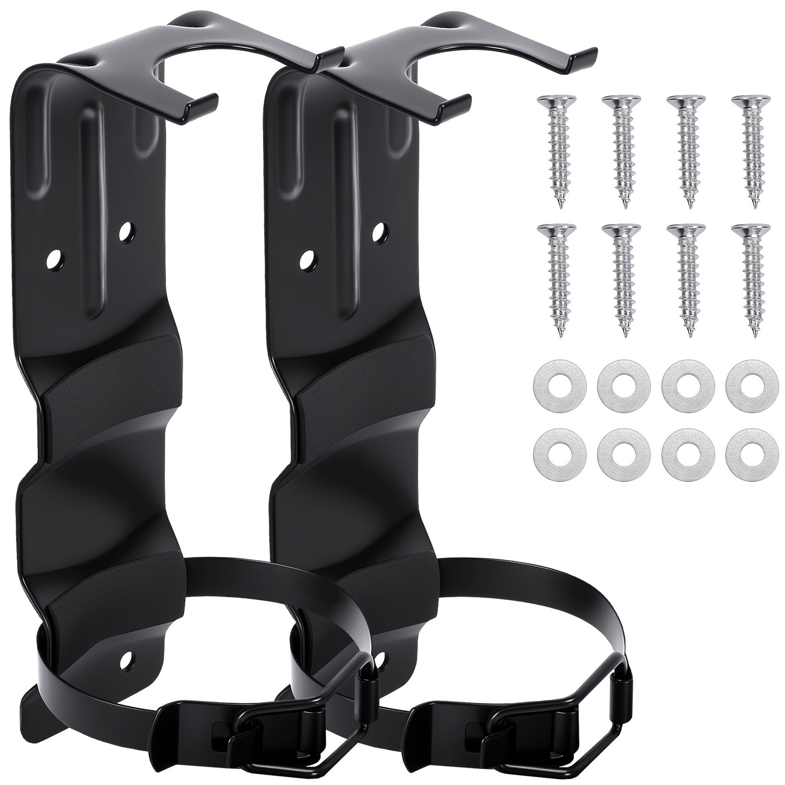 2 Pack Fire Extinguisher Brackets, 2.5 LB Fire Extinguisher Wall Mount Bracke…