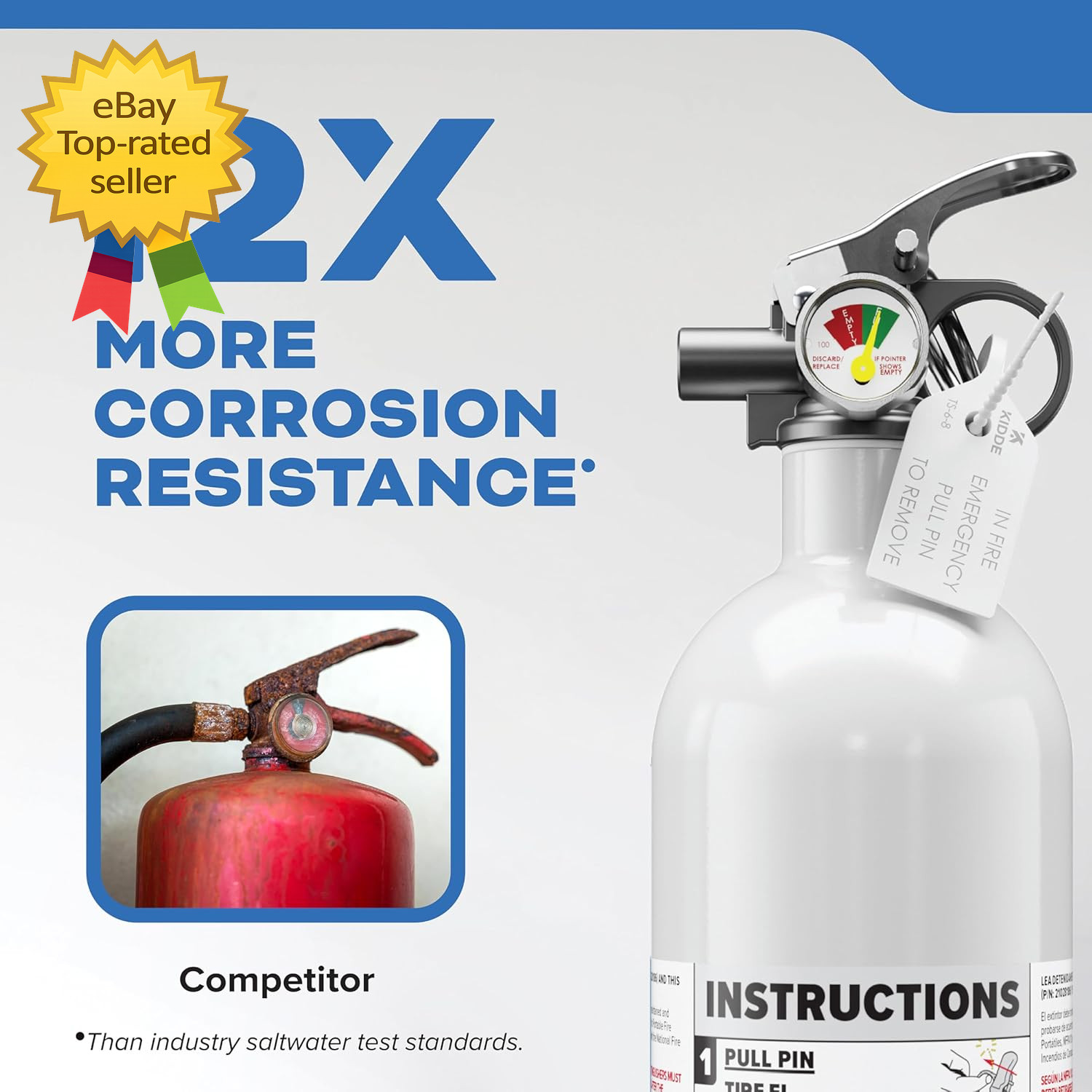 Marine Boat Fire Extinguisher Single Use 5BC Safety Emergency Protection Kit