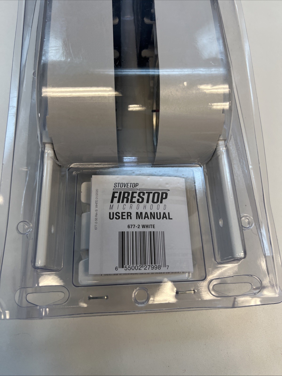 StoveTop FireStop Microhood 677-2 White Automatic Fire Extinguisher New Sealed