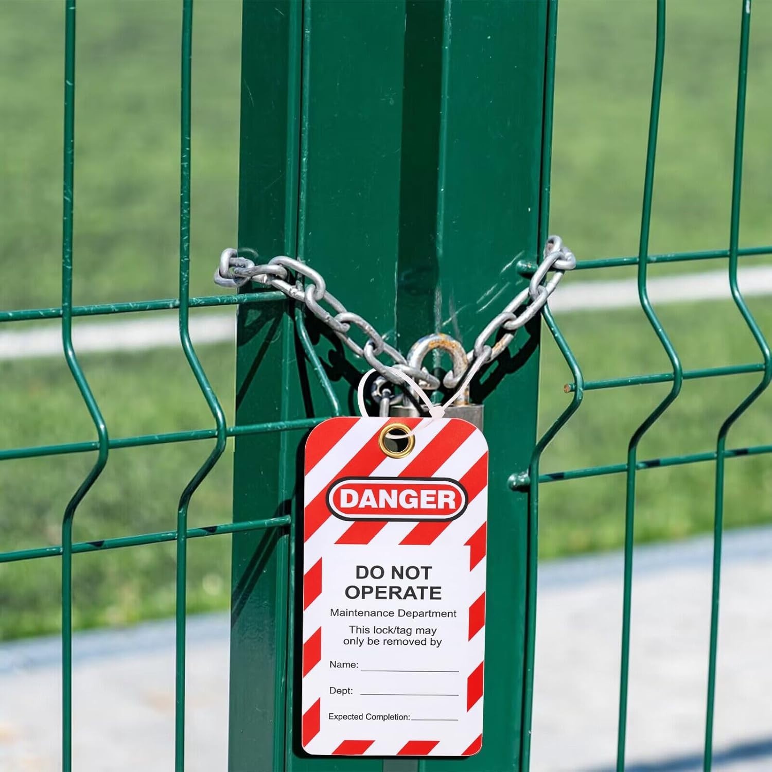 Lockout Tagout Tags Do not Operate Equipment Labels with Zip Ties OSHA, 50 Pcs