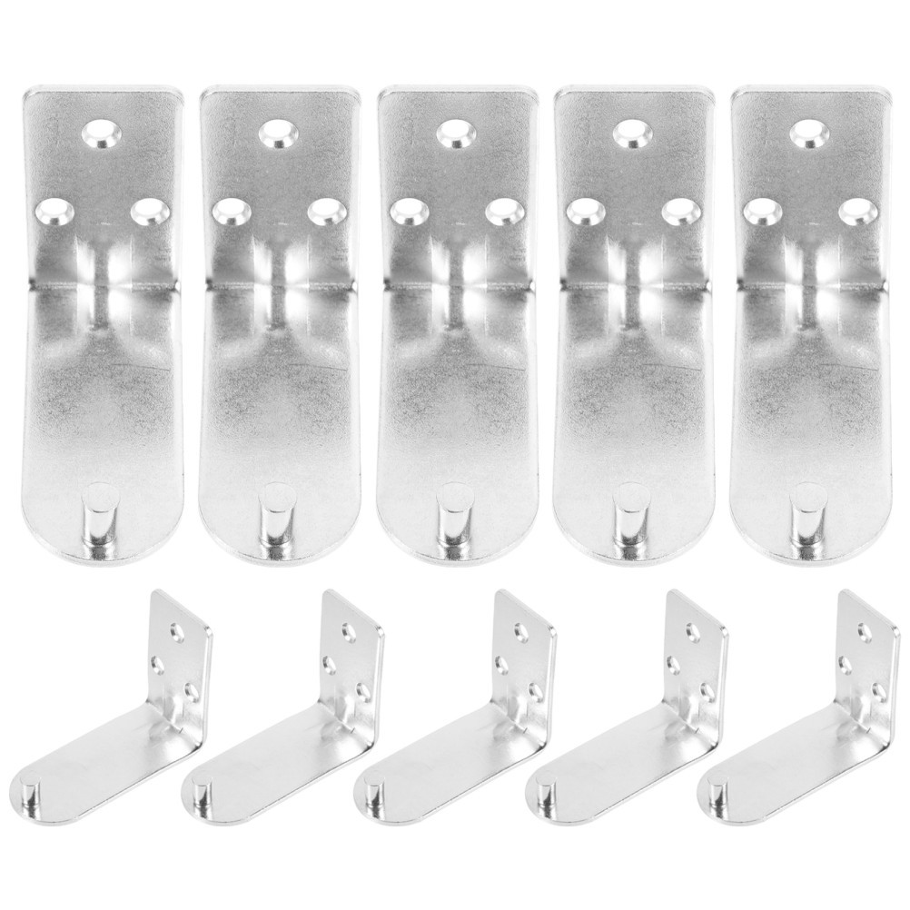 10Pcs Fire Extinguisher Wall Mount Brackets Metal Storage Hooks Transparent