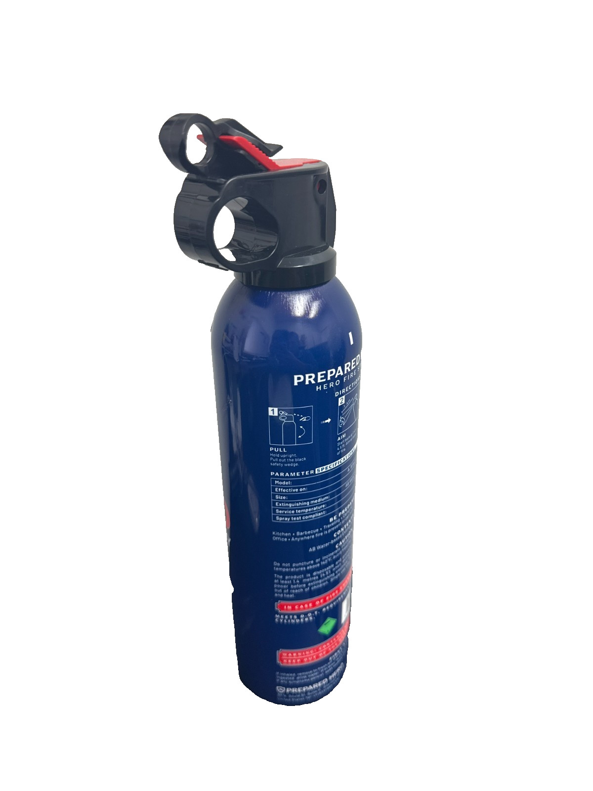 Prepared Hero Mini Fire Extinguisher Spray 600ml Portable Safety NEW EXP 09/2029