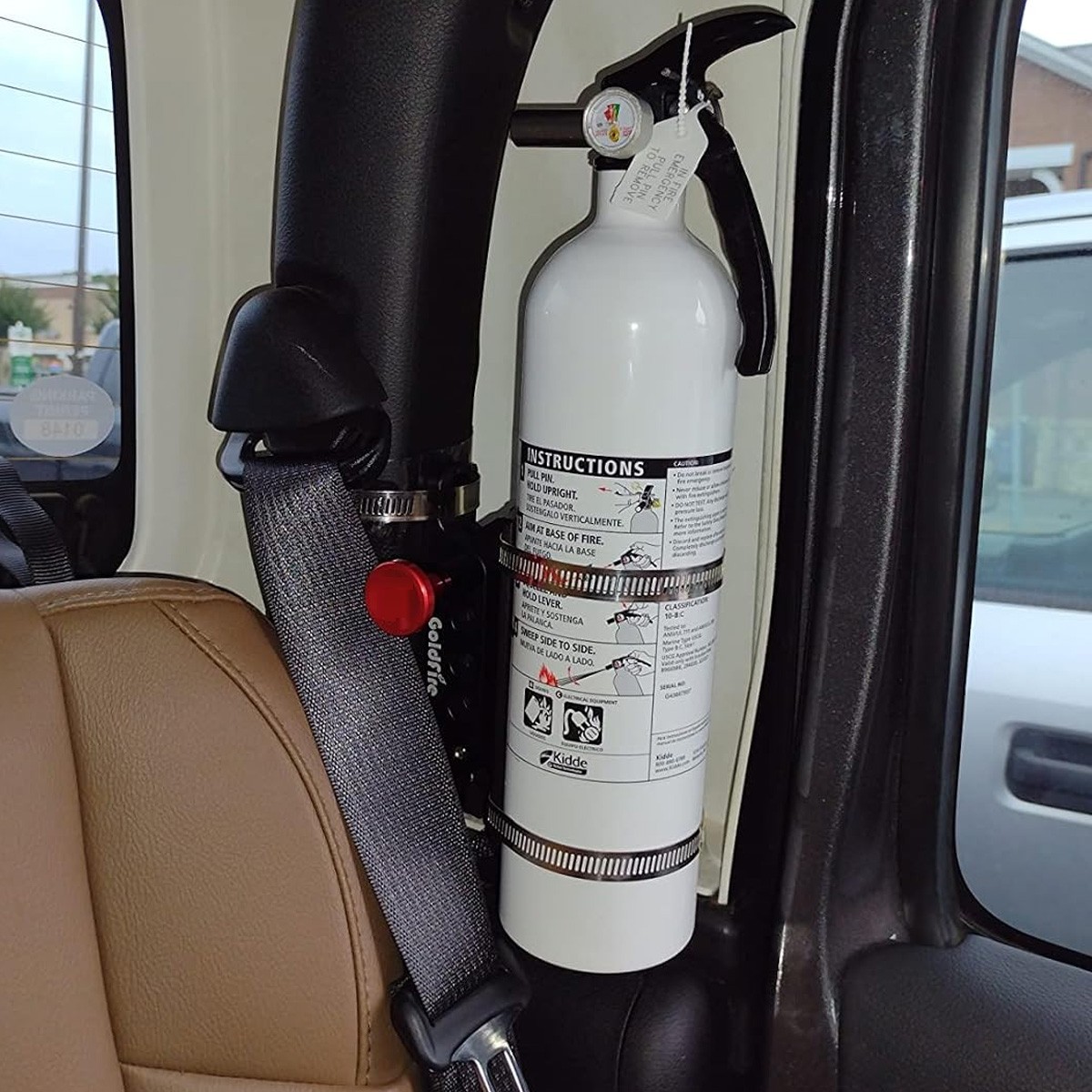 Car Fire Extinguisher Holder Mount Bracket Quick Release For Jeep Wrangler TJ JK