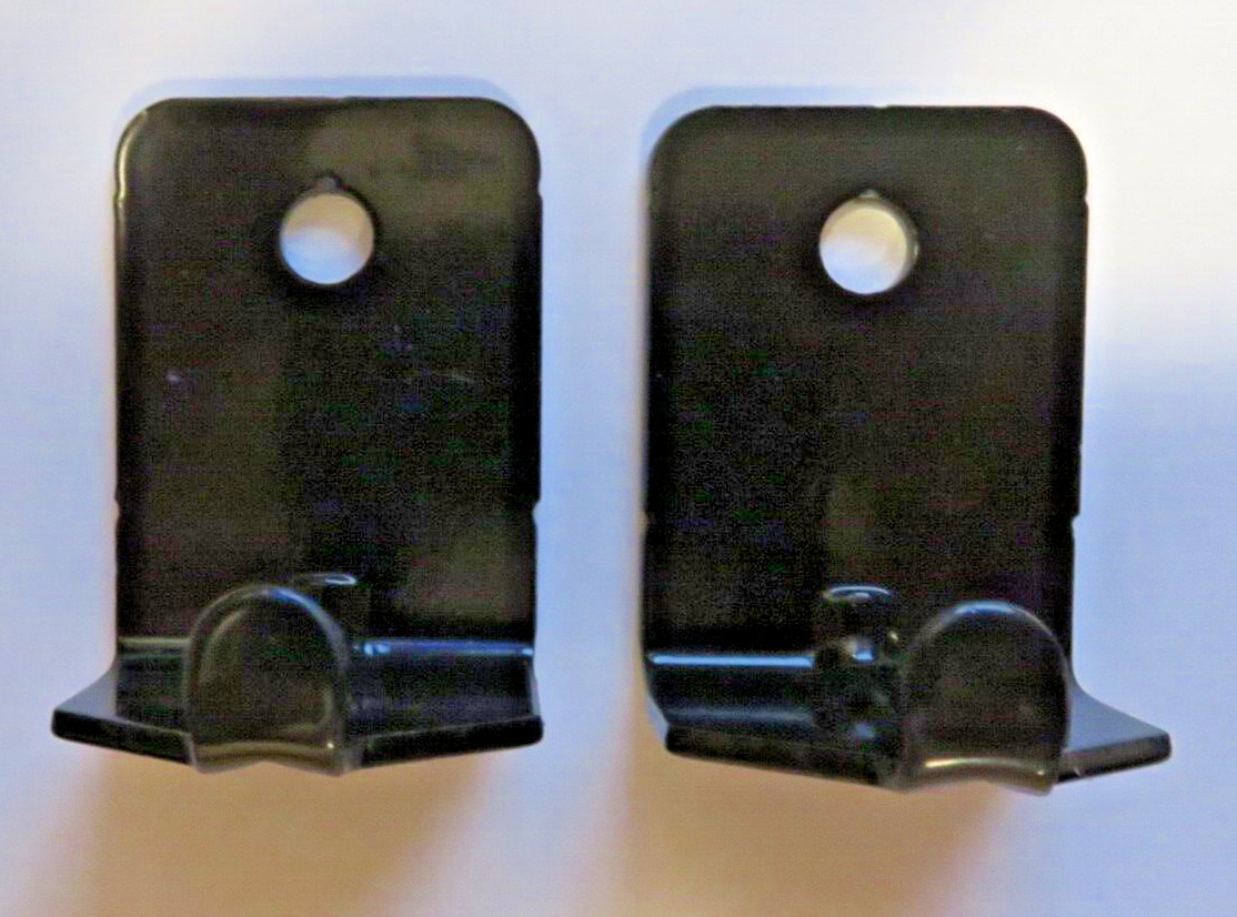 🧯(LOT OF 2)BLACK UNIVERSAL WALL MOUNT 5 & 10 lb SIZE FIRE EXTINGUISHER BRACKET