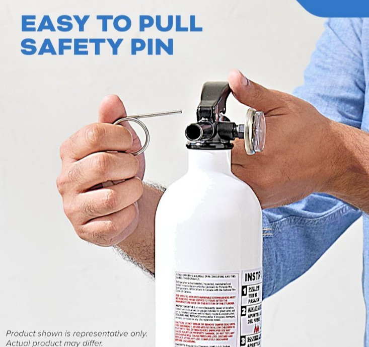 Fire Extinguisher for Boats, Single-Use 1A10BC