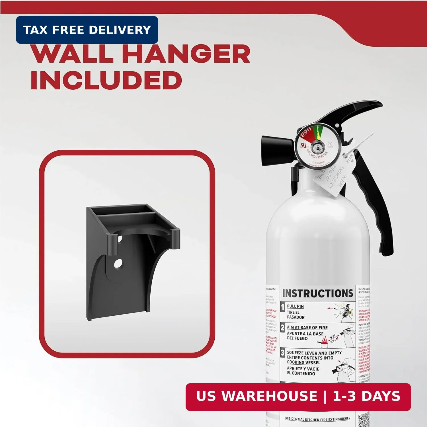 Kidde Fire Extinguisher for Kitchen, Residential, Single-Use, 711A