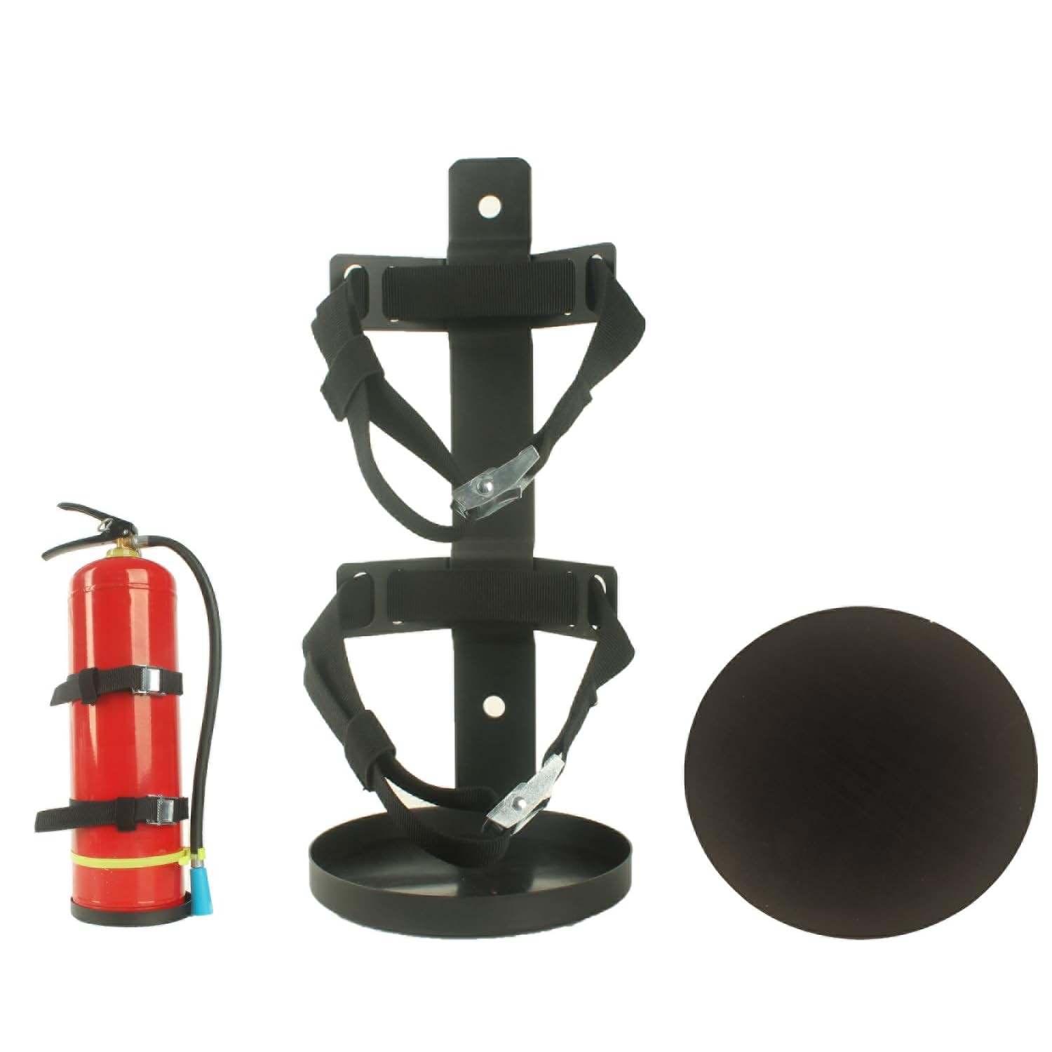 Fire Extinguisher Mount Wall Hanging Bracket Holder 5LB Black Home Car RV