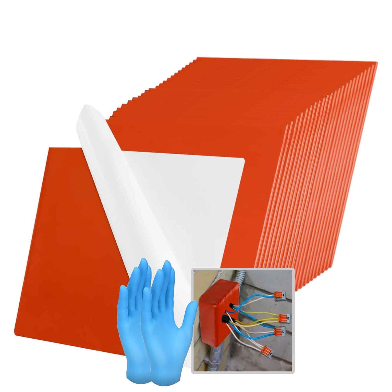 Electrical Putty Pads Fire Barrier 7-1/2 Inch 24 Pack