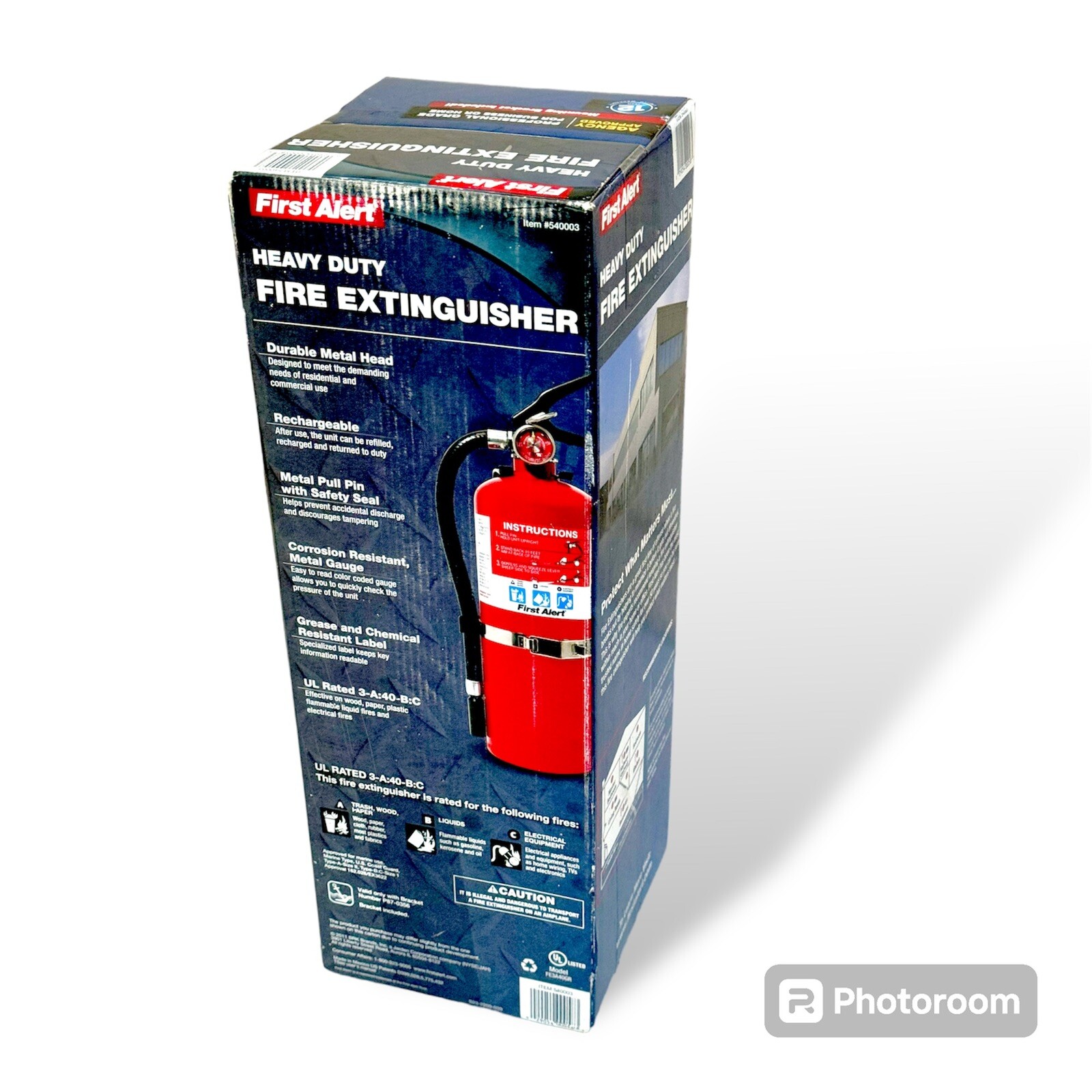 New, Sealed First Alert Heavy Duty Fire Extinguisher 540003