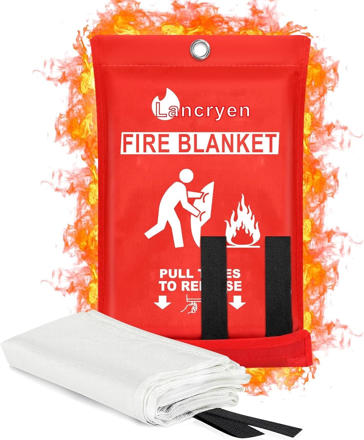 Versatile 40″ Fire Extinguishing Blanket – Waterproof & Lightweight Design