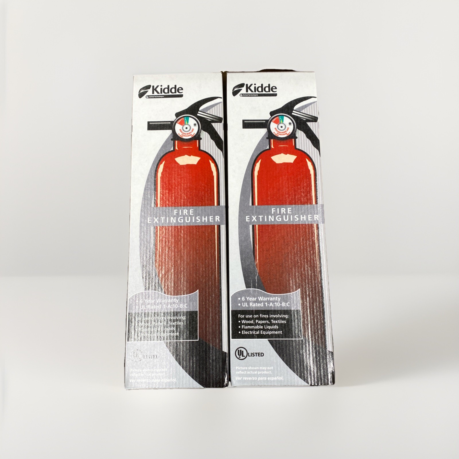 2X Kidde Fire Extinguisher UL Rated 1-A 1-A:10-B:C