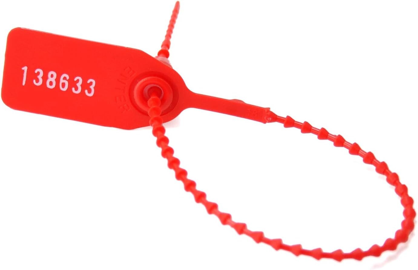Self-Locking Red Tamper Seals 250mm – Versatile Security Tags Pack of 1000