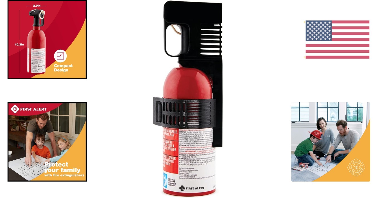Compact and Lightweight AUTO5 Car Fire Extinguisher – Essential Road Safety Gear