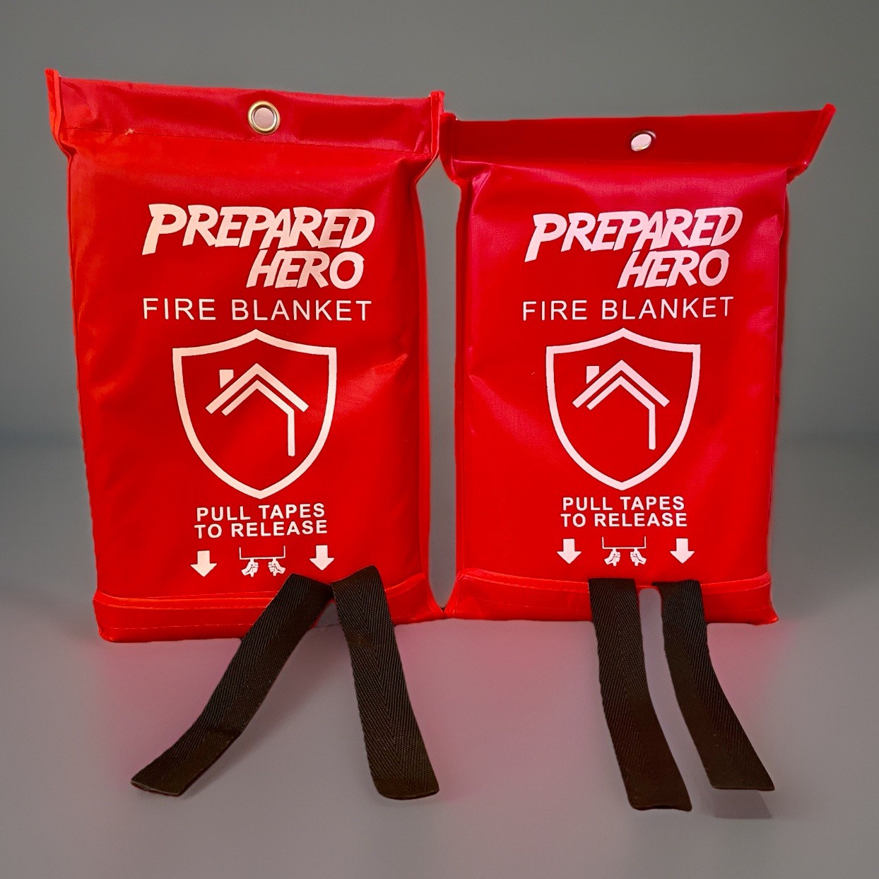 PREPARED HERO Fire Blanket 39X39″ Fiberglass Home Emergency Safety (2 Pack) NEW