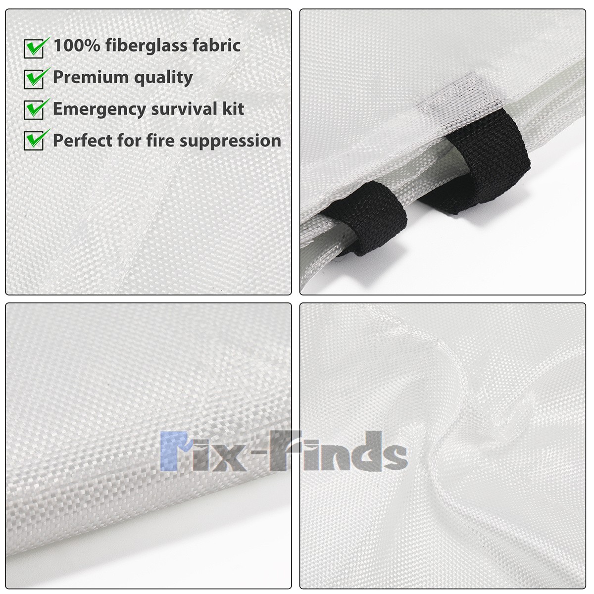 Emergency Survival Fire Blanket For Home Kitchen Office Caravan Emergency Safety