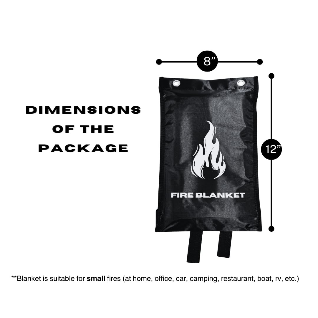 MotivPart 1X Fire Blanket for Home Safety Emergency for Kitchen Fiberglass Fire