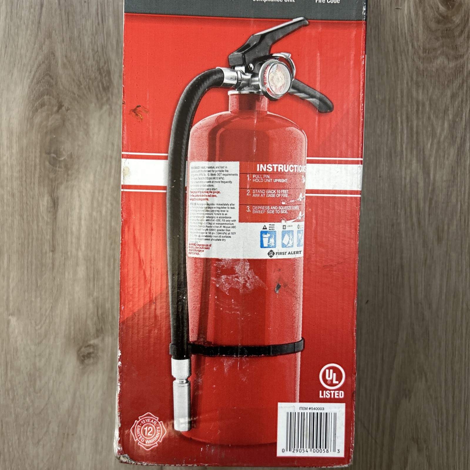 First Alert Professional Fire Extinguisher with Bracket Meets OSHA Requirements