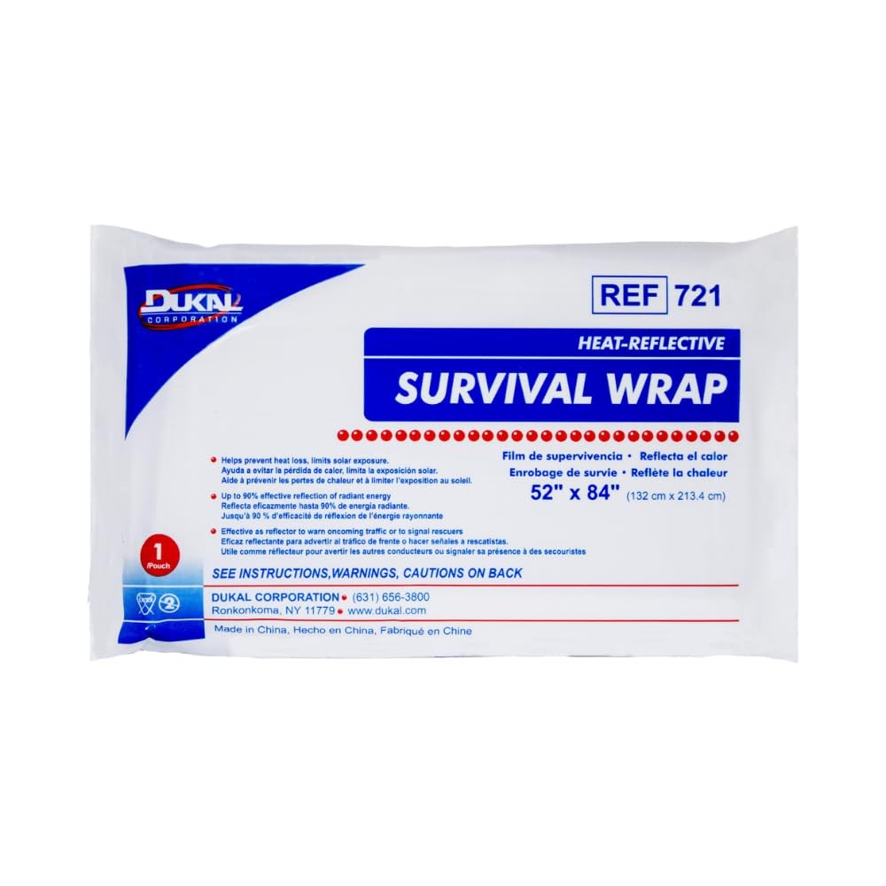721 Emergency Survival Blanket Mylar Wrap | Thermal Properties, Convenient St…