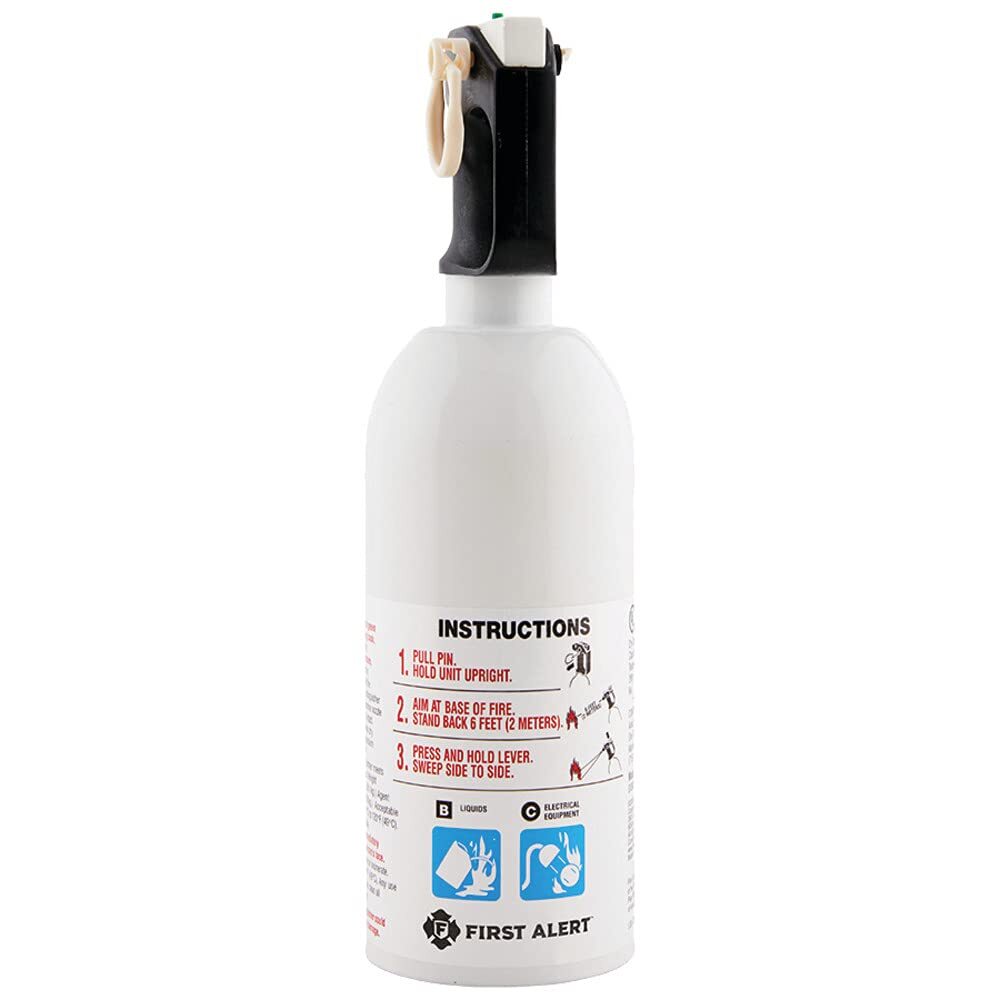 First Alert KITCHEN5 Fire Extinguisher UL Rated 5B C Compact Metal Head